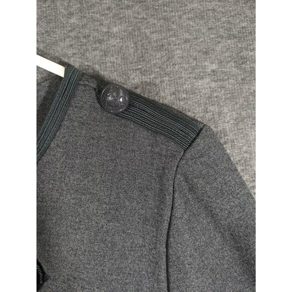 Torrid Women's Fitted Military Jacket Front Piping Buttons Grey Size 2X - Picture 4 of 11